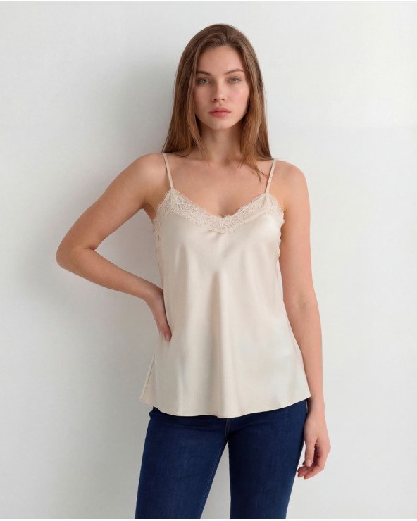Top In Raso Con Merletto 6572/02190