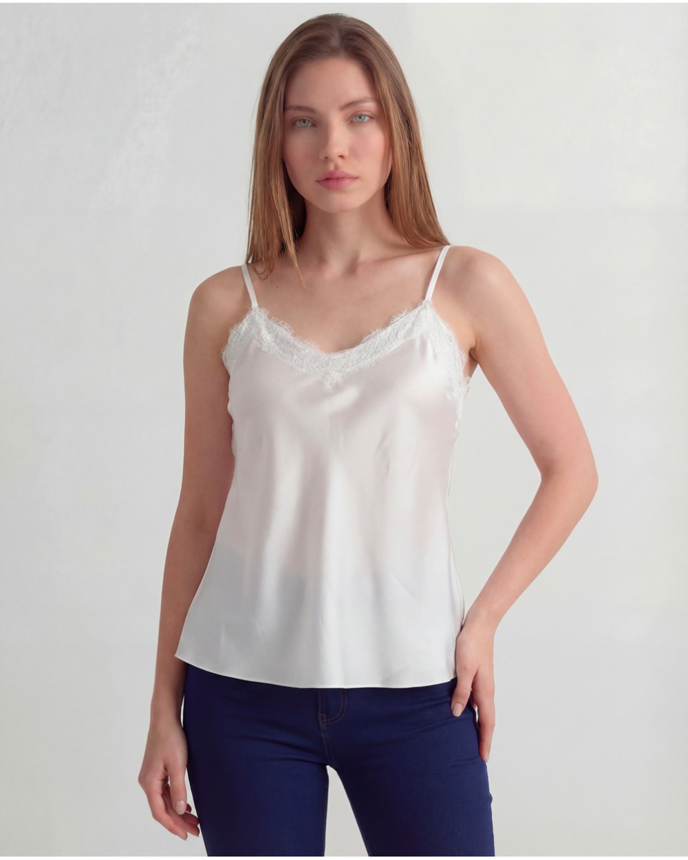 Top In Raso Con Merletto 6572/02190
