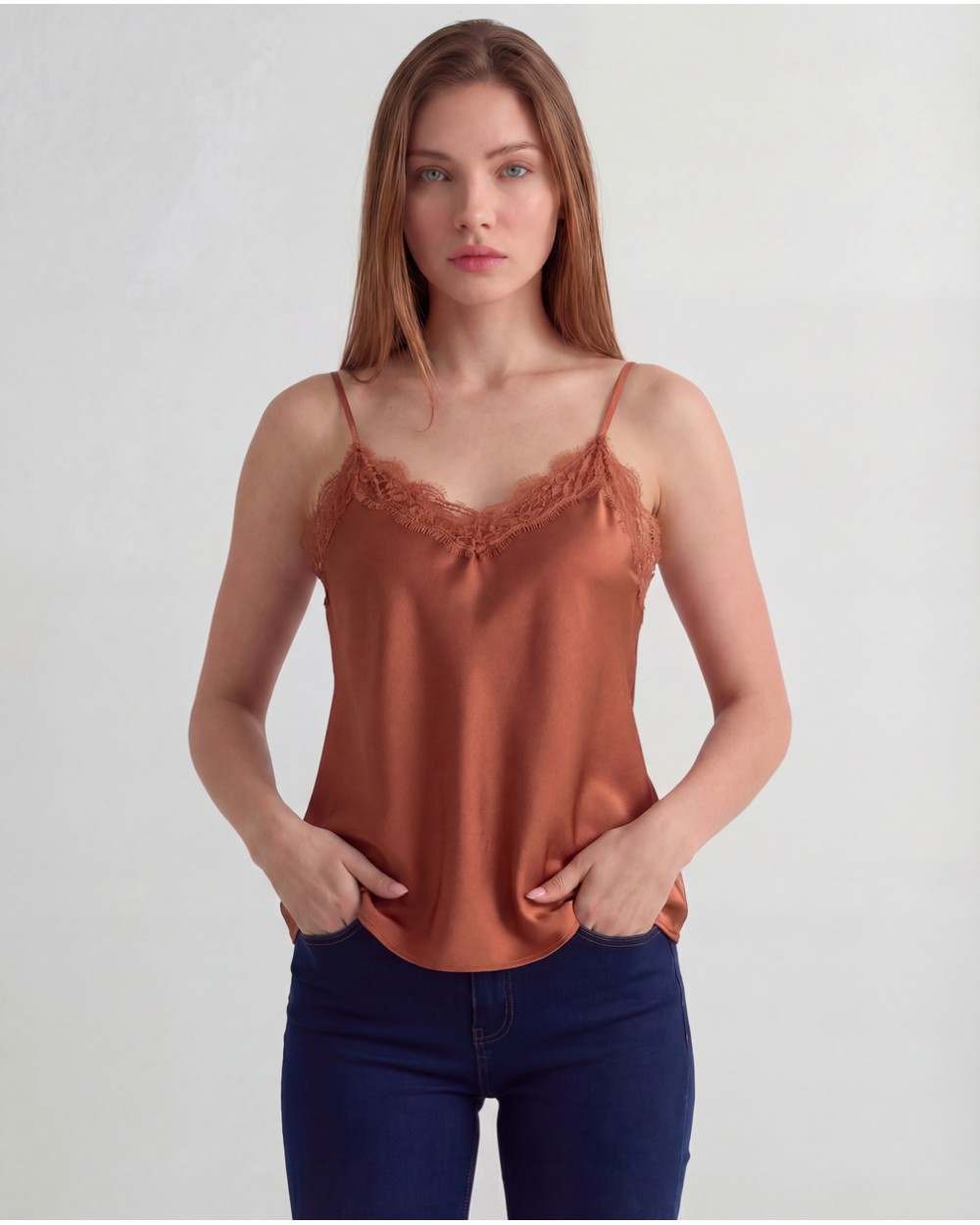 Top In Raso Con Merletto 6572/02190