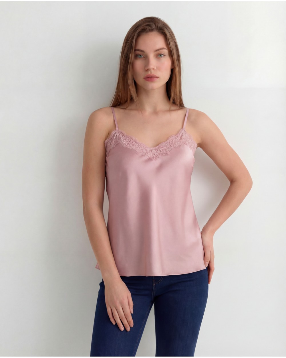 Top In Raso Con Merletto 6572/02190