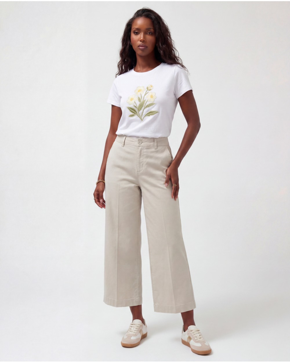 Pantaloni A Palazzo Con Elastico 81129/71850