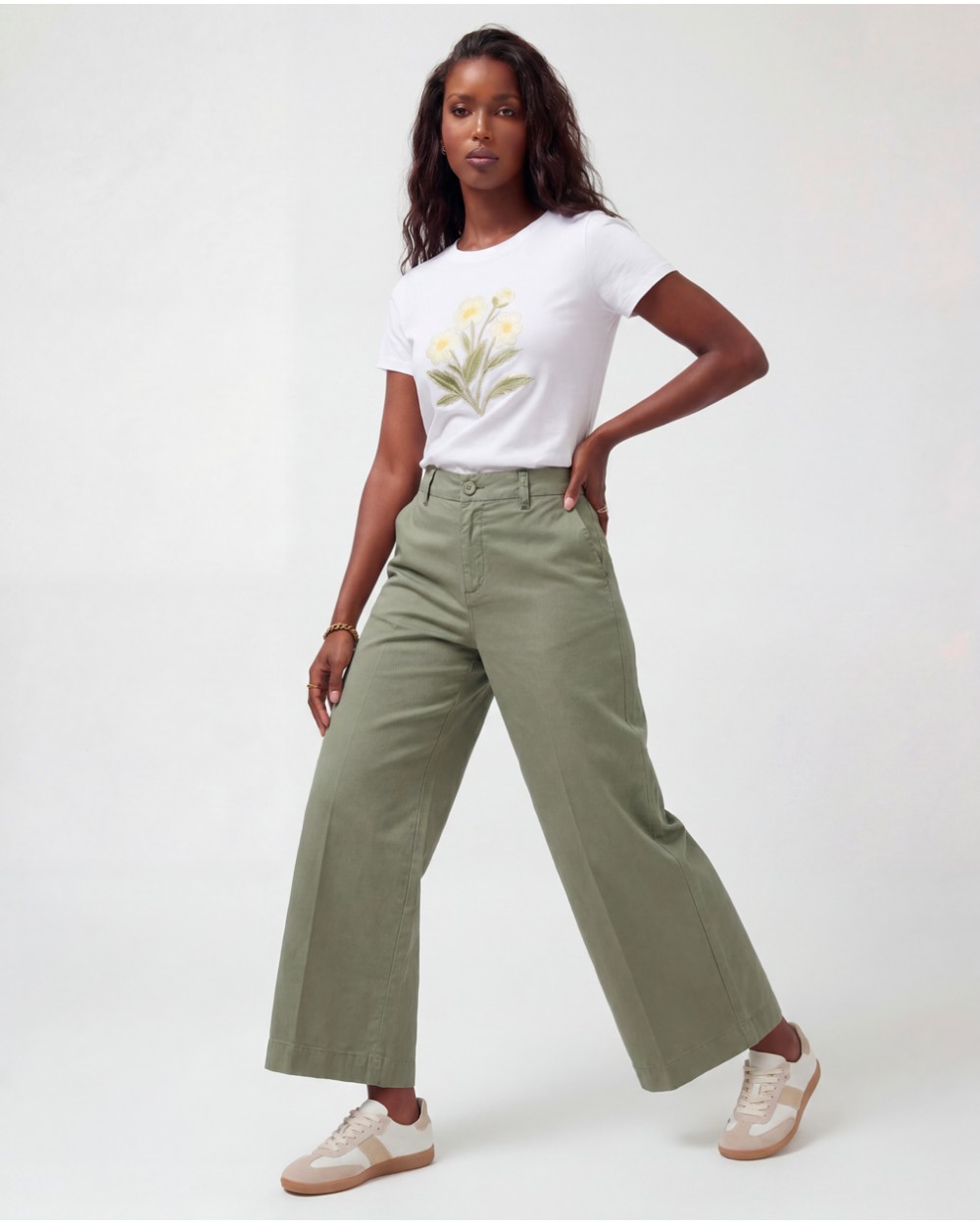 Pantaloni A Palazzo Con Elastico 81129/71850