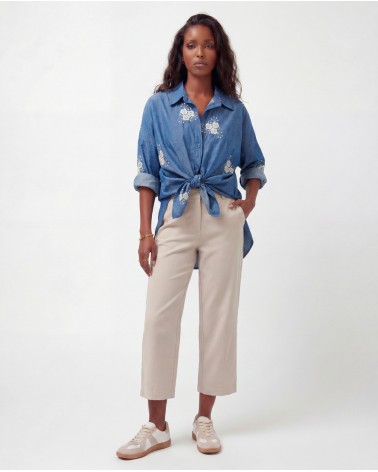 Camicia Con Ricamo 3666/98550