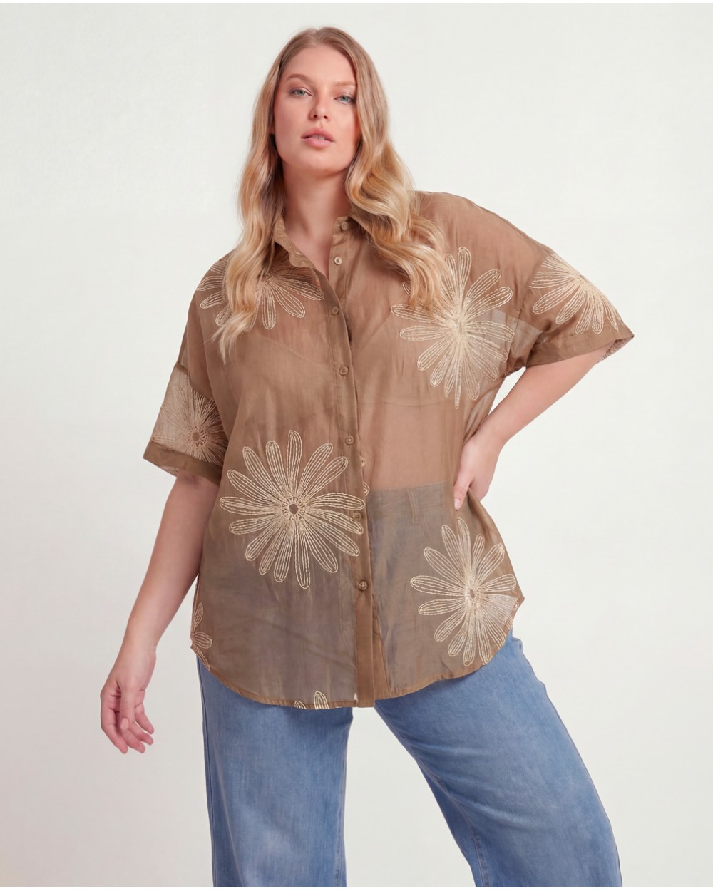 Camicia Con Ricamo 4099/03600