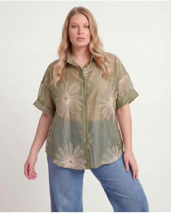 Camicia Con Ricamo 4099/03600