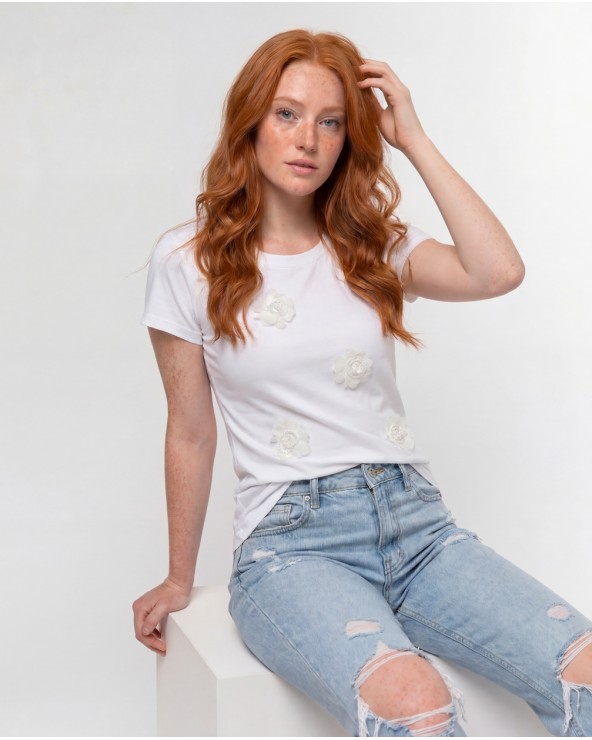 T-Shirt Con Applicazioni 0073/21200
