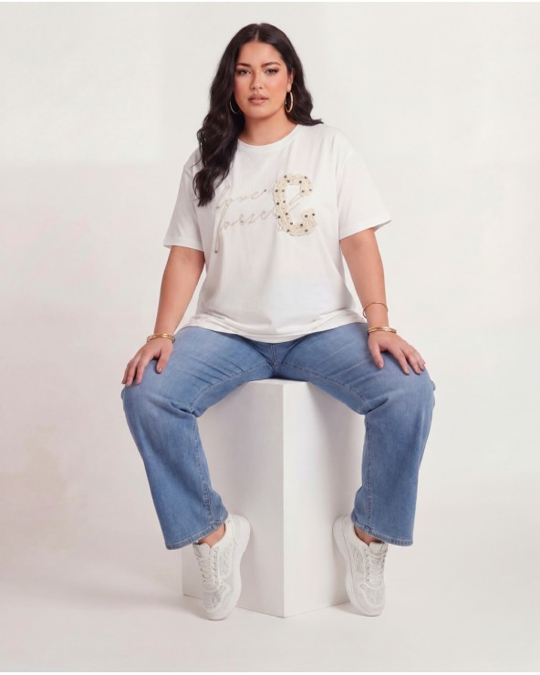 T-Shirt Con Applicazioni K561/22200