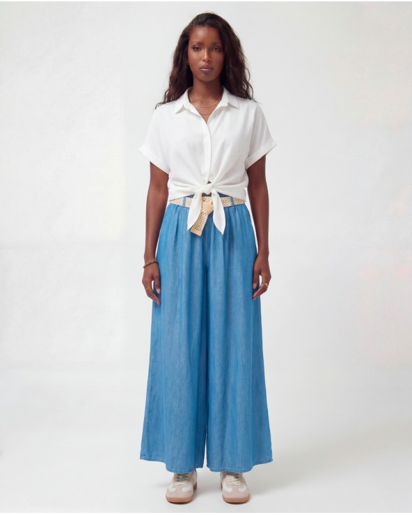 Jeans A Palazzo Con Cintura 2617/69450