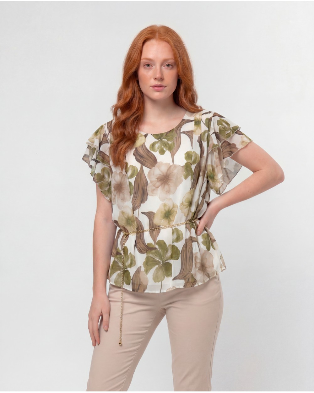 Blusa A Fantasia Con Cintura 912414/52425