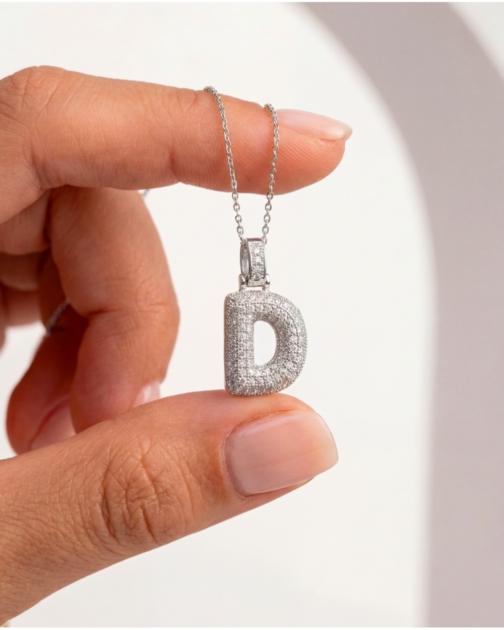 Lettera Con Strass Argento 6780/36125