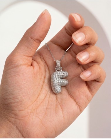 Lettera Con Strass Argento 6780/36125