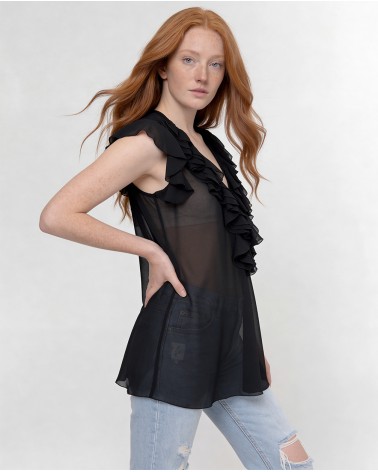 Blusa Con Rouche 4102/15400