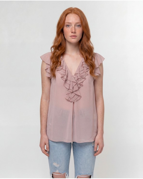 Blusa Con Rouche 4102/15400