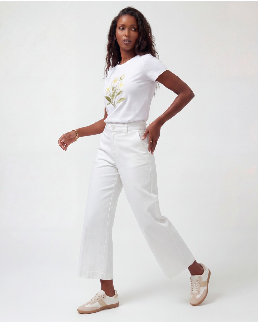 Pantaloni A Palazzo Con Elastico 81129/71850
