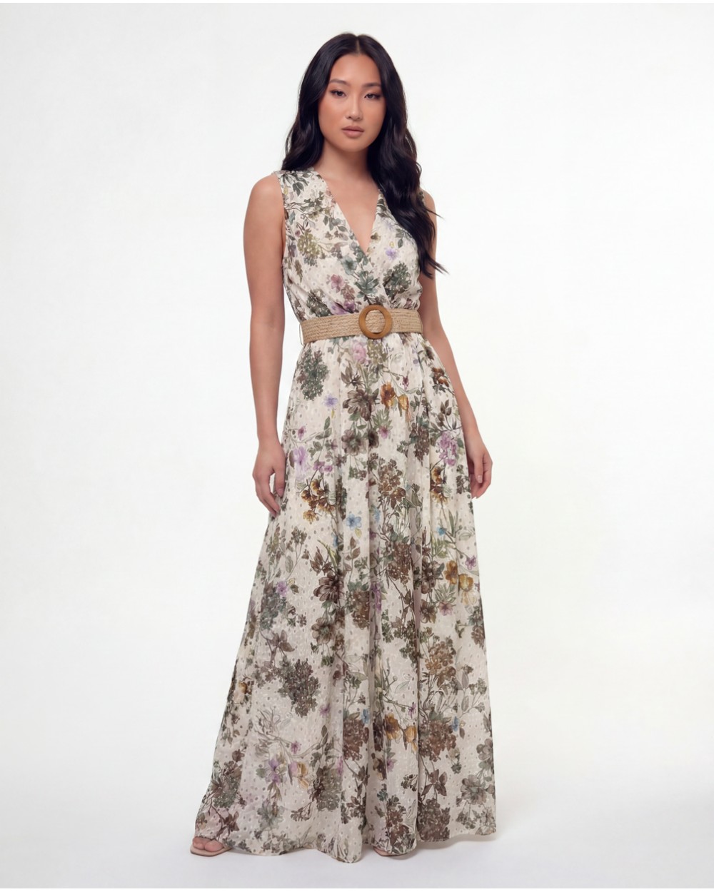 Vestito A Fantasia Con Cintura 258890/581025