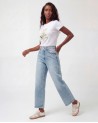 Jeans A Palazzo Sfrangiato 8000/71700