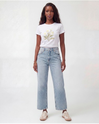 Jeans A Palazzo Sfrangiato 8000/71700