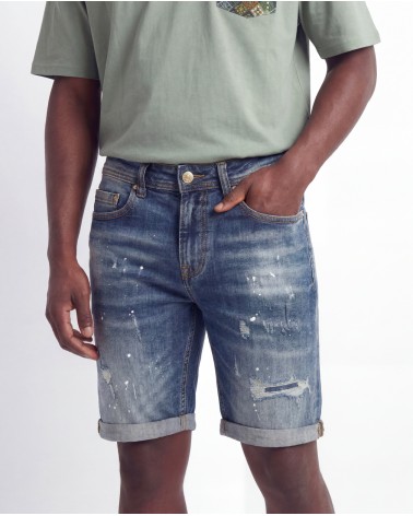 Bermuda Di Jeans Con Rotture S293/81525