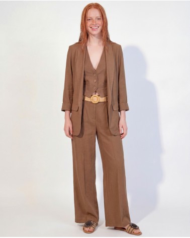Pantaloni A Palazzo Con Cintura 33L6346/98675