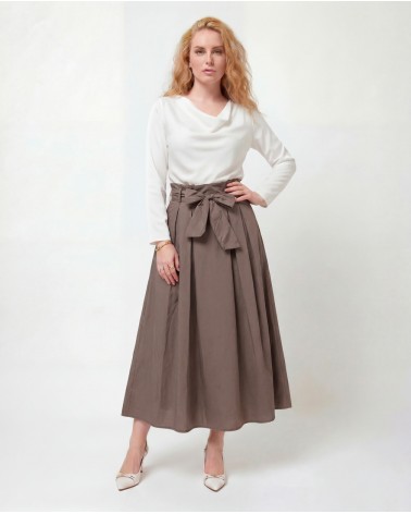 Gonna Midi Con Cintura 12361/00625