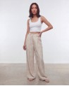 Pantaloni A Palazzo Con Pinces 33L6219/97925