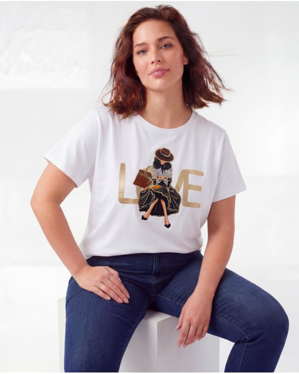 T-Shirt Con Stampa 999T/23215