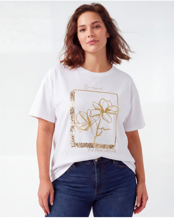 T-Shirt Con Stampa 999T/25215