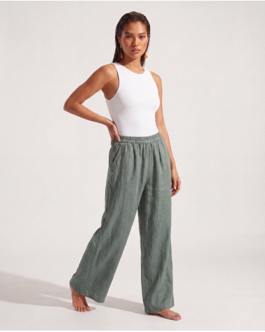 Pantaloni A Palazzo In Lino 9520/89575