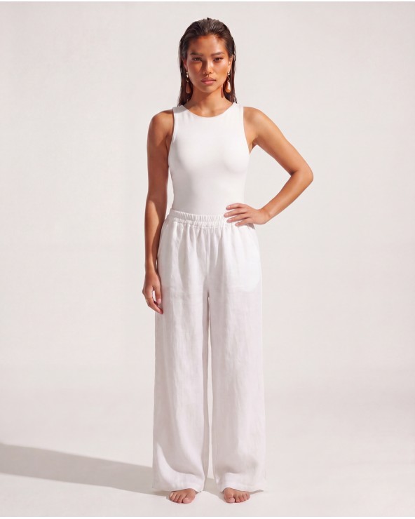 Pantaloni A Palazzo In Lino 9520/89575
