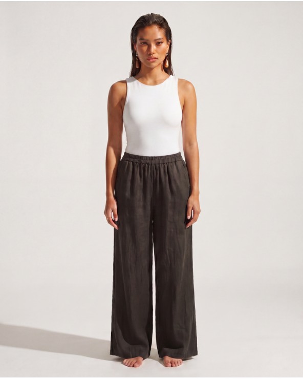 Pantaloni A Palazzo In Lino 9520/89575