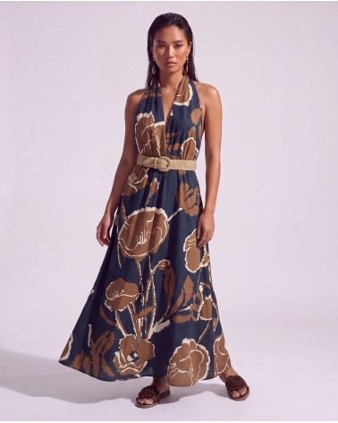 Vestito A Fantasia Con Cintura 20738/09850