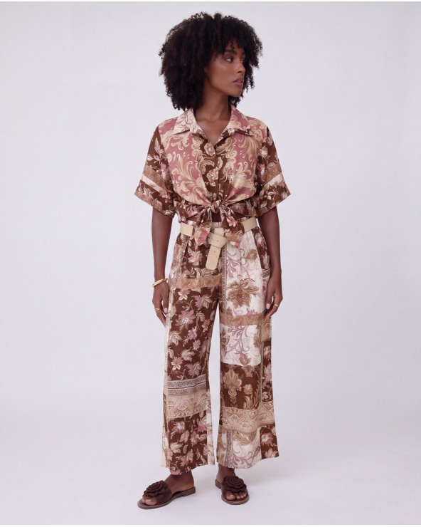 Pantaloni A Palazzo A Fantasia 8490/90900