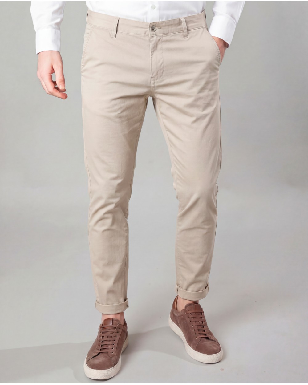 Chinos A Tinta Unita Con Risvolto JM/VB/7345STRJM22/67925