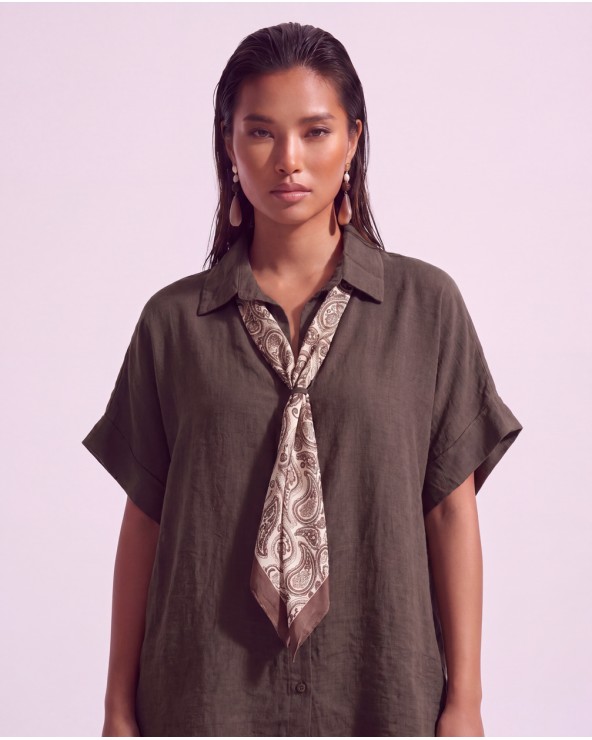 Camicia Con Foulard 61369/26300