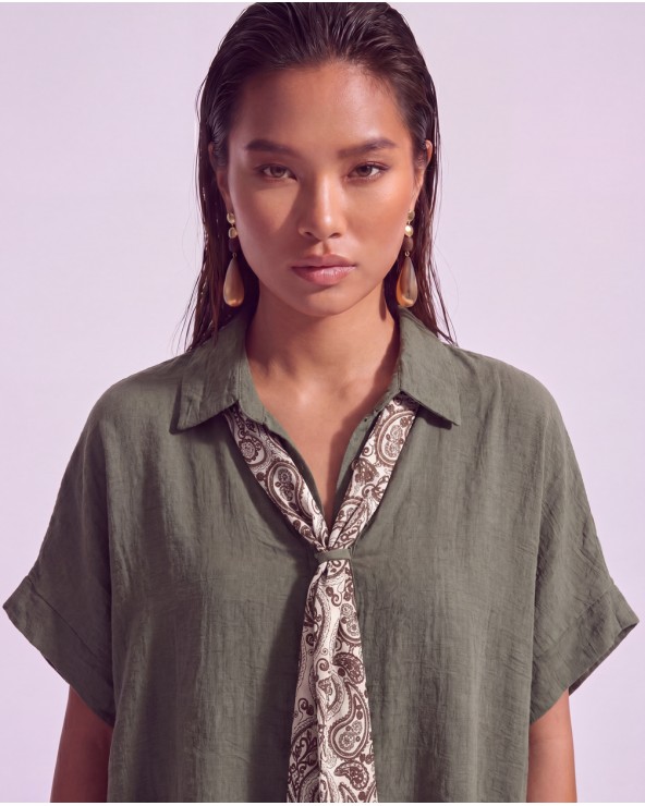 Camicia Con Foulard 61369/26300