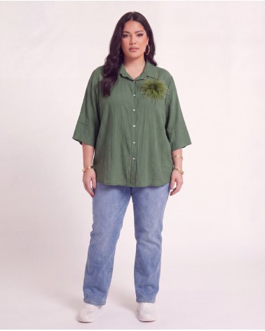 Camicia Oversize Con Spilla 2482/56500