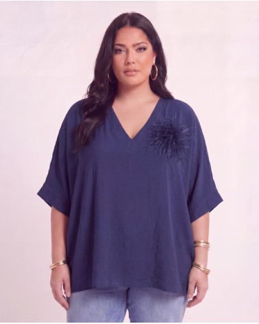Blusa Oversize Con Spilla 0192/57375