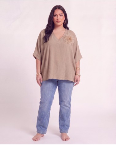 Blusa Oversize Con Spilla 0192/57375