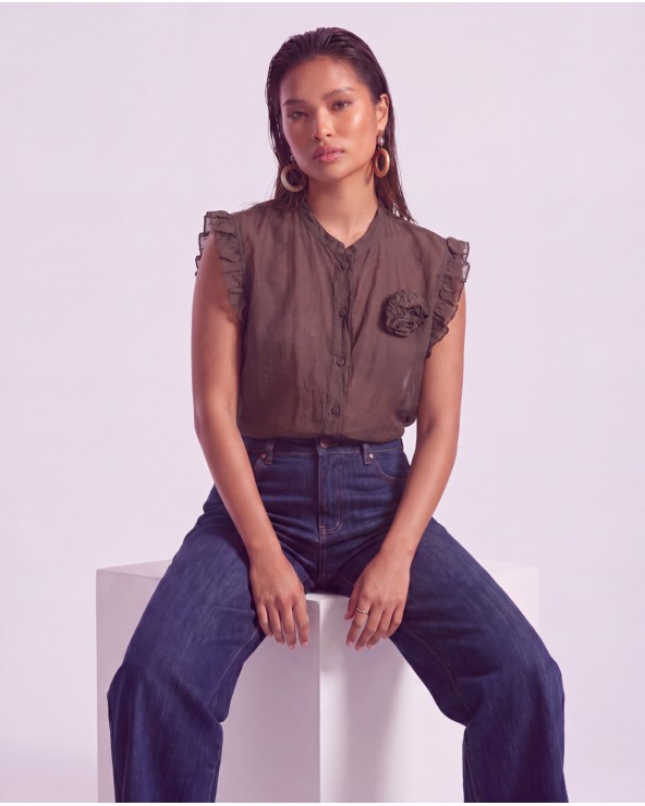 Blusa Con Fiore 19692/43450