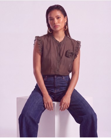 Blusa Con Fiore 19692/43450