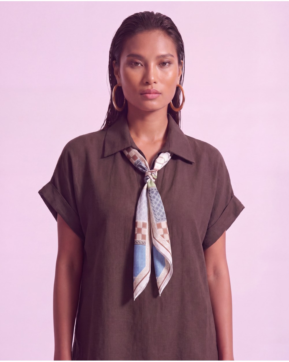 Blusa Con Foulard 2538/42475