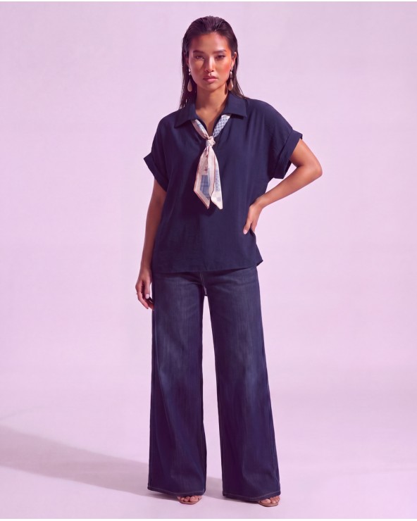 Blusa Con Foulard 2538/42475