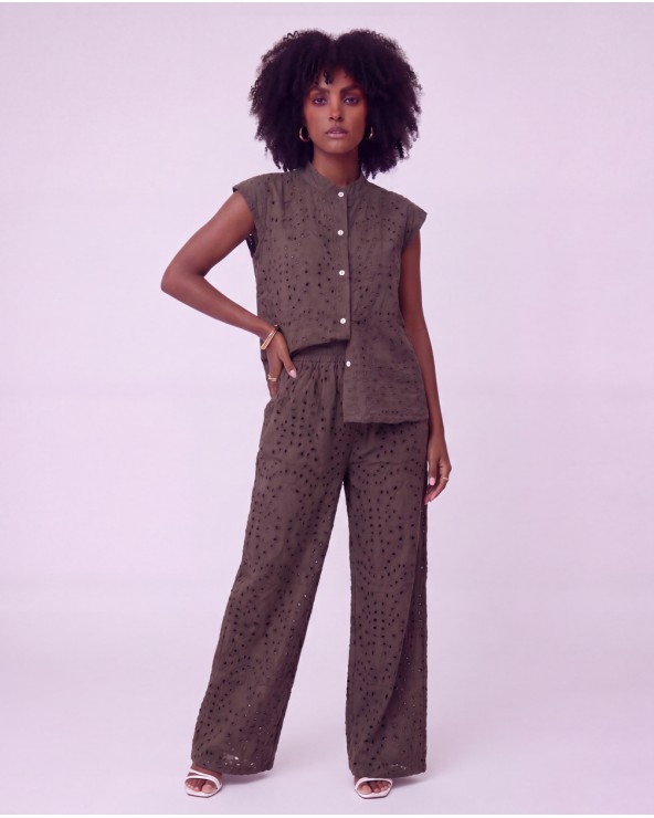 Pantaloni A Palazzo 6167/46675