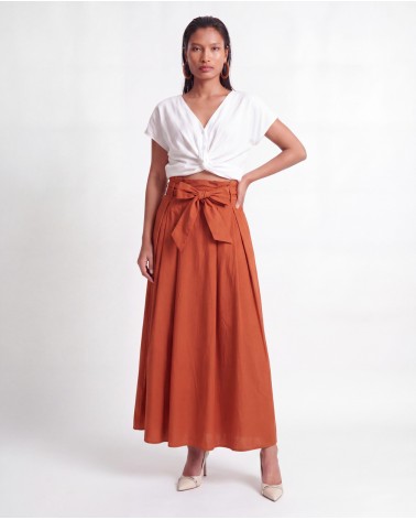Gonna Midi Con Cintura 12361/00625