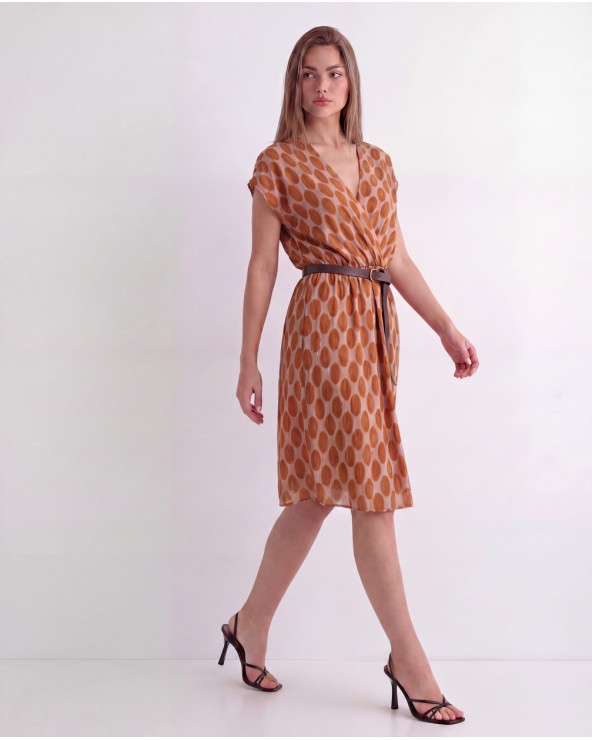 Vestito A Fantasia Con Cintura 15882/80625