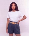Shorts In Lino Con Cintura 5057/10475