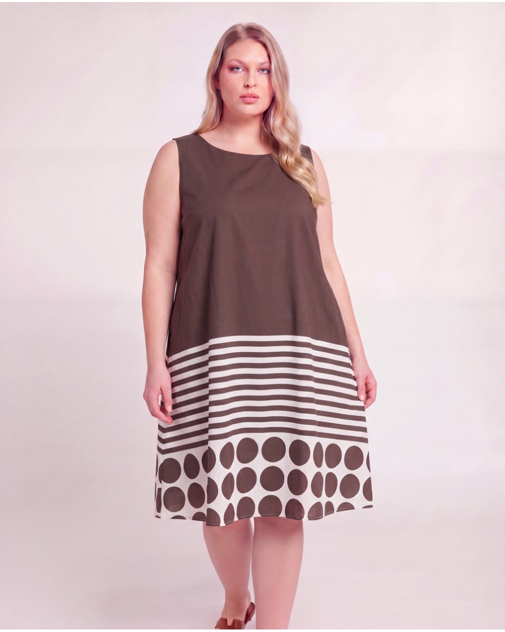 Vestito Midi A Fantasia 605118/11600