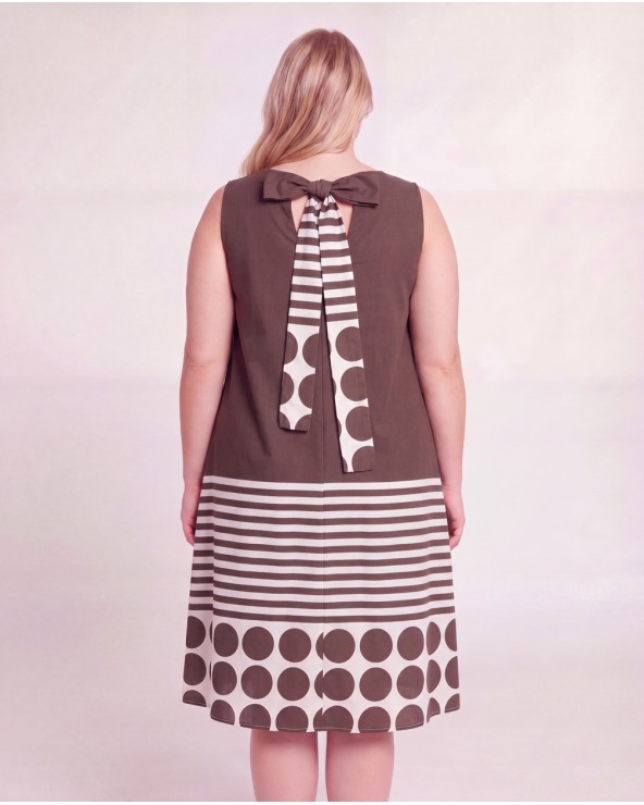 Vestito Midi A Fantasia 605118/11600