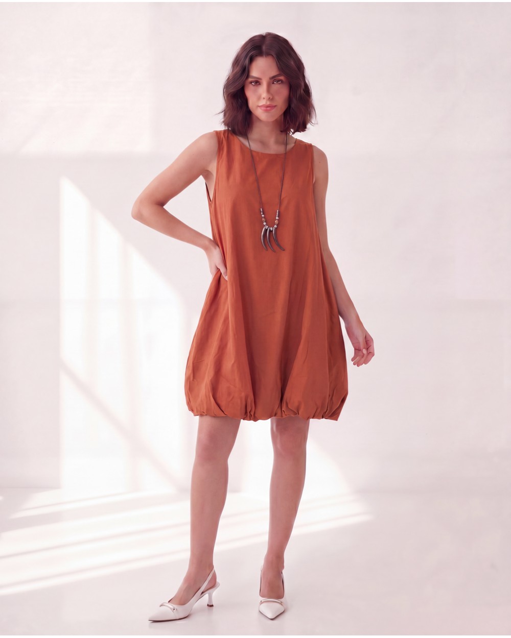 Vestito Midi Con Collana 6107-68/24575